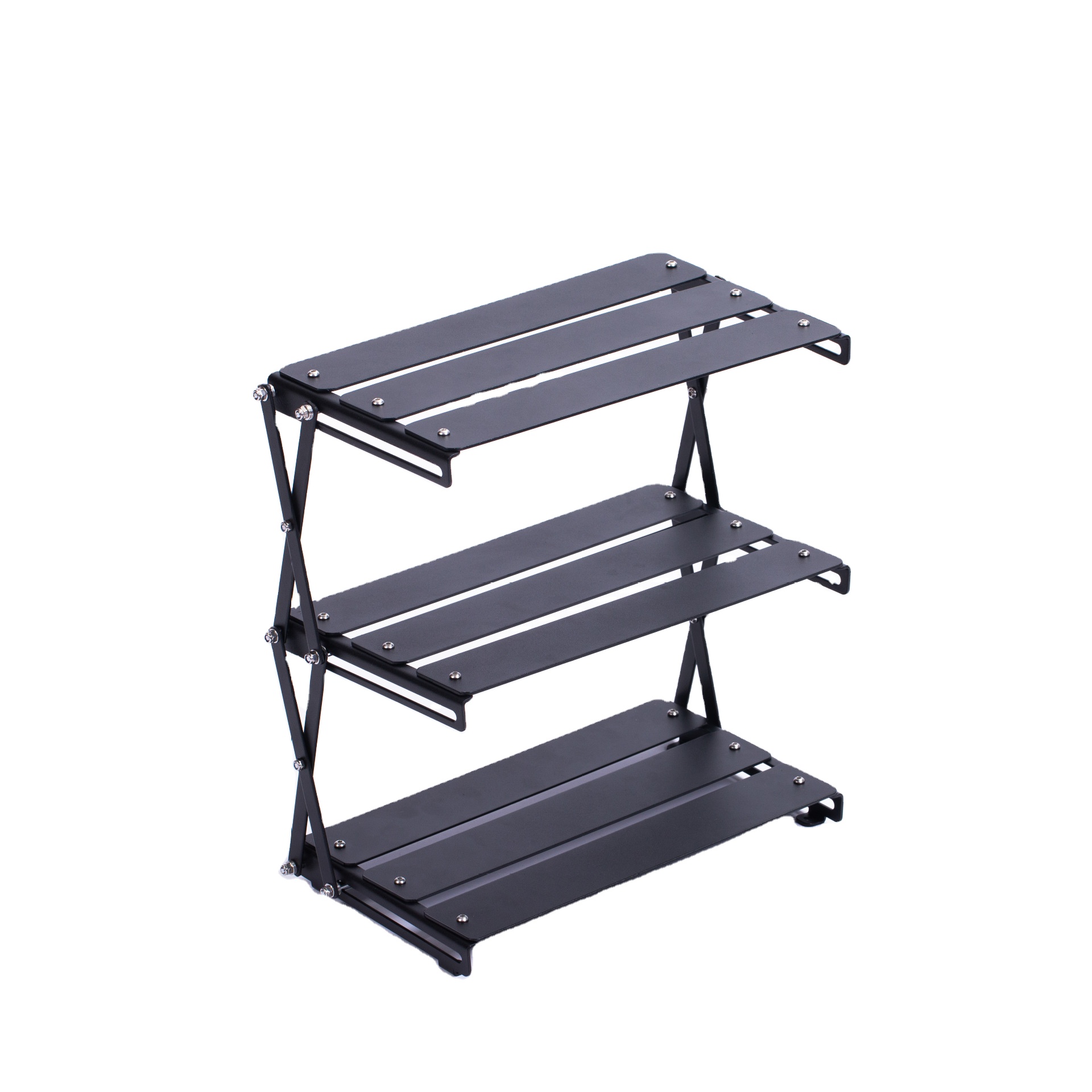 Outdoor Folding Camping Desktop Shelf 3 Layer Storage Rack KASSICO